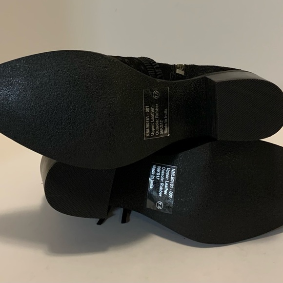 Naughty Monkey Noah Leather Ankle Bootie, Black - Picture 6 of 7